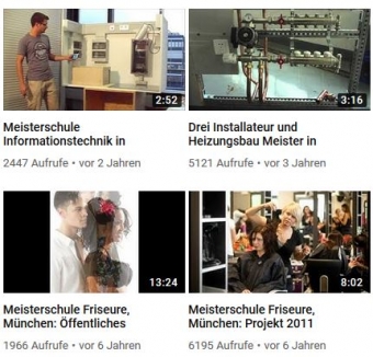 Youtube Kanal Meisterschulen am Ostbahnhof